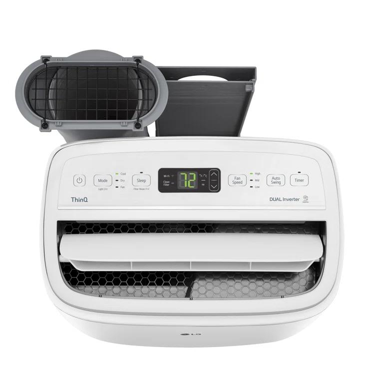 LG 10,000 Btu (Doe/Sacc/Cec) / 14,000 Btu (Ashrae) Dual Inverter Smart Wi-Fi Portable Air Conditioner