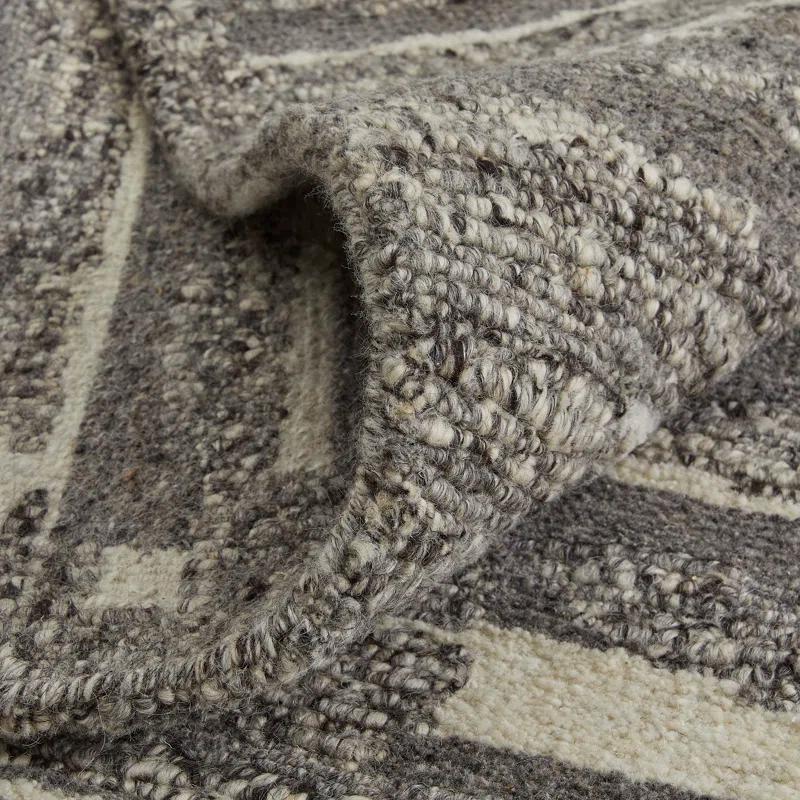 Navaro Modern Abstract Gray/Taupe/Ivory Area Rug