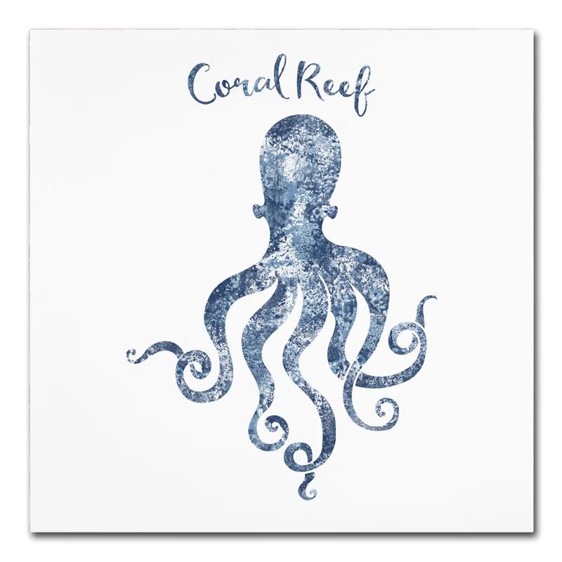 Trademark Fine Art Tina Lavoie " Octopus Coral Reef " by Tina Lavoie