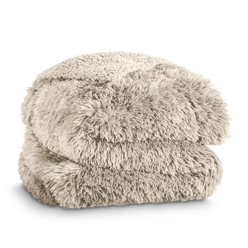 Bare Home Shaggy Faux Fur Sherpa Blanket