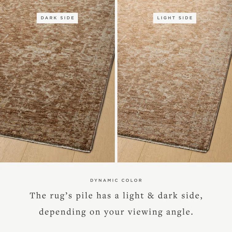 Junie I Rug Magnolia Home by Joanna Gaines x Loloi - Clay and Natural / 2'7" x 10' Runner