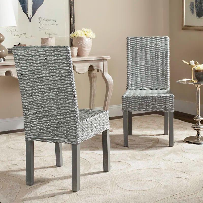 Highland Dunes Willow 18.5'' H Upholstered Parsons Chair (Set of 2)