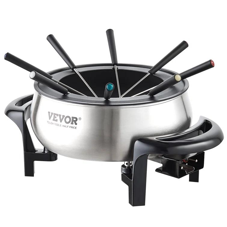 Vevor 3 qt. Stainless Steel Fondue Set & Reviews | Wayfair
