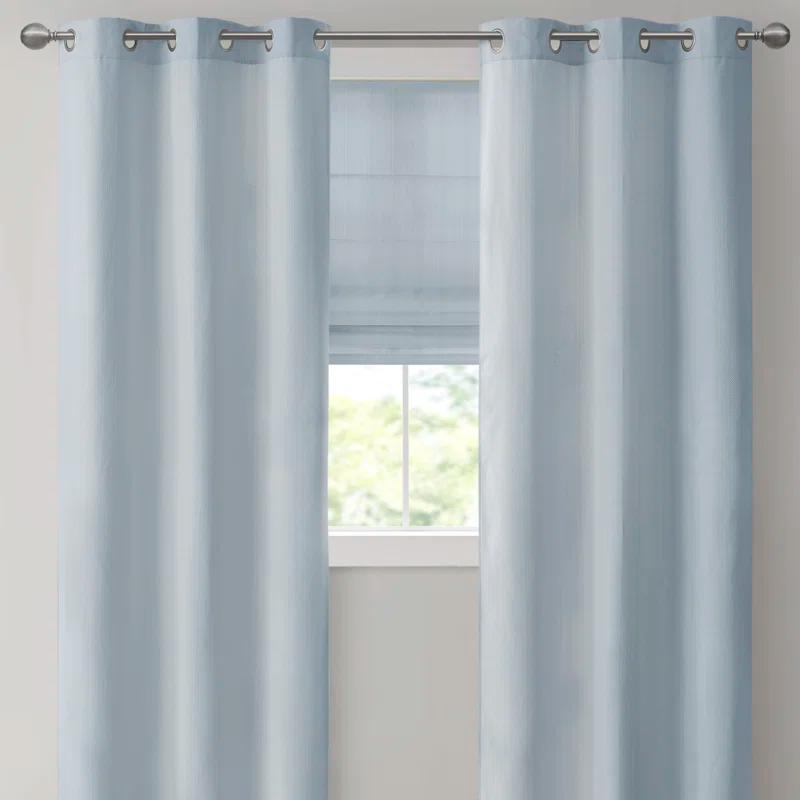 Madison Park Galen Basketweave Room Darkening Curtain Panel Pair (Set of 2)
