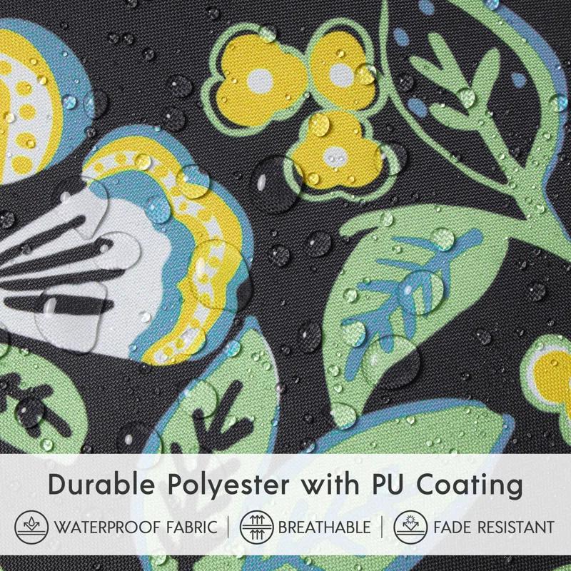 Phantoscope Outdoor Floral Colleciton Indoor/Outdoor Reversible Throw Pillow (Set of 2)