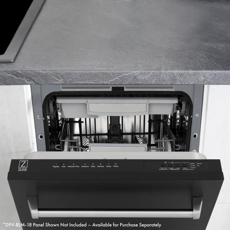 ZLINE DWV-18 ZLINE 18 in. Tallac Series Dishwasher in Custom Panel Ready W/ Stainless Steel Tub, 51dBa