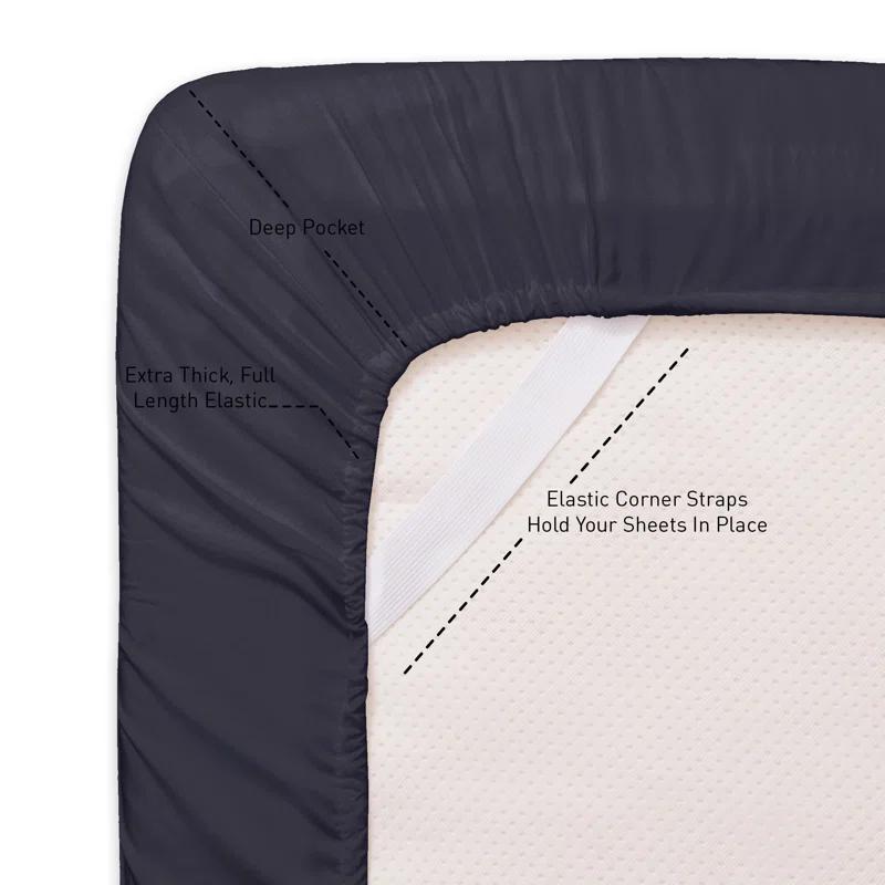 Sweet Home Collection All Season Bed-in-A-Bag 5pc/7pc Solid Color Comforter & Sheet Set Ultra Soft Bedding by Sweet Home Collection