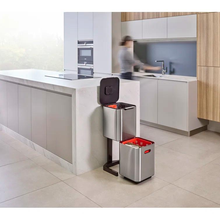 Joseph Joseph Totem Waste & Recycling Dual Kitchen Trash Can