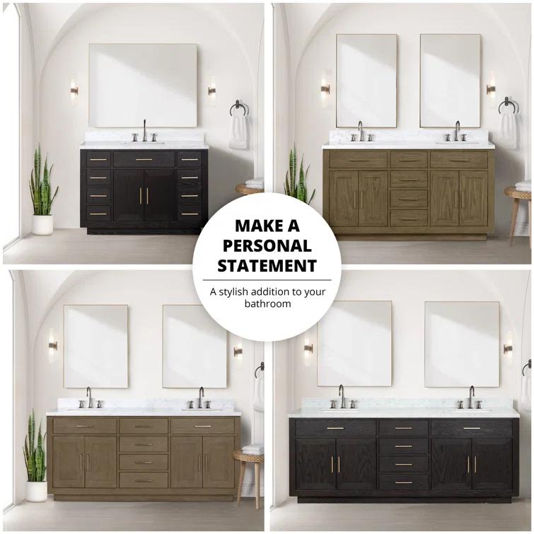 Lexora 60" Double Bathroom Vanity Set
