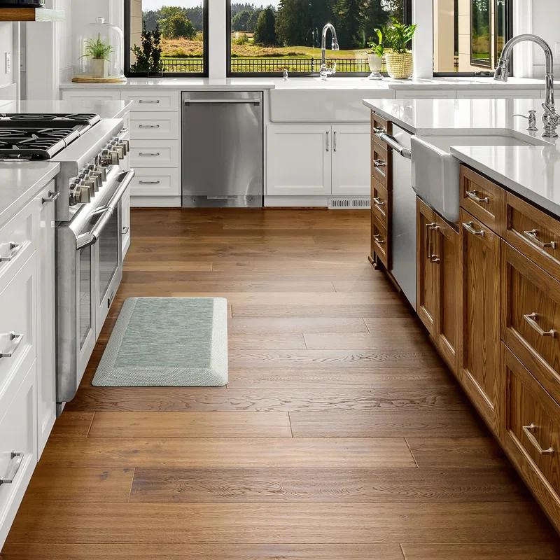 Martha Stewart Mira Modern Heathered Anti-Fatigue Air-Infused Kitchen Mat & Reviews | Wayfair