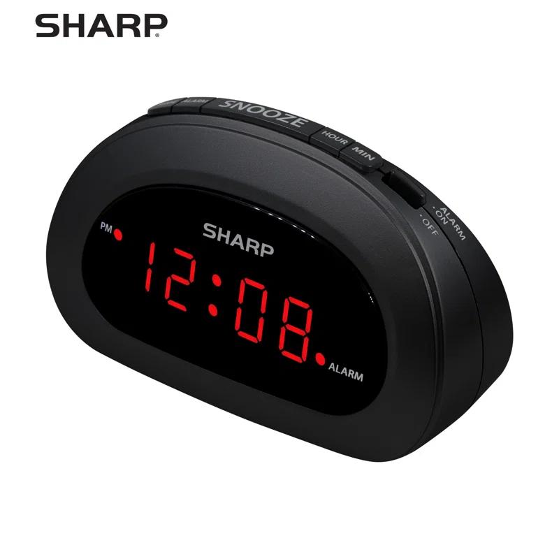 Sharp Sharp Small Digital Alarm Clock with Snooze and Battery Backup