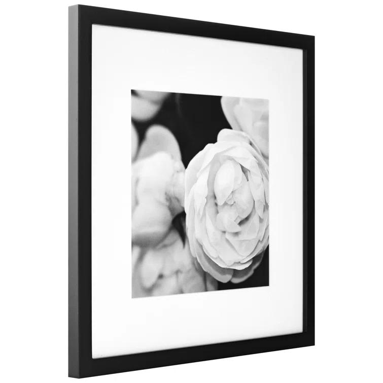 Gallery Perfect Gallery Perfect 12" x 12" Hanging Wall Wood Matted Picture Frame Kit - 9 Piece Set