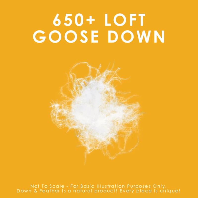 650 Fill Power White Goose Down Duvet - Summer Weight