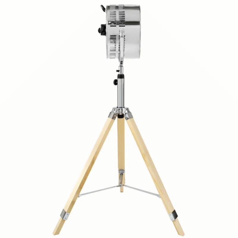 17 Stories Simple Deluxe Tripod Pedestal Fan, 3 Speed Adjustment, Multiple Wide Angle Standing Fan, Suitable For Bedroom, Living Room And Office, Silver-10 Inch, 10 Inch