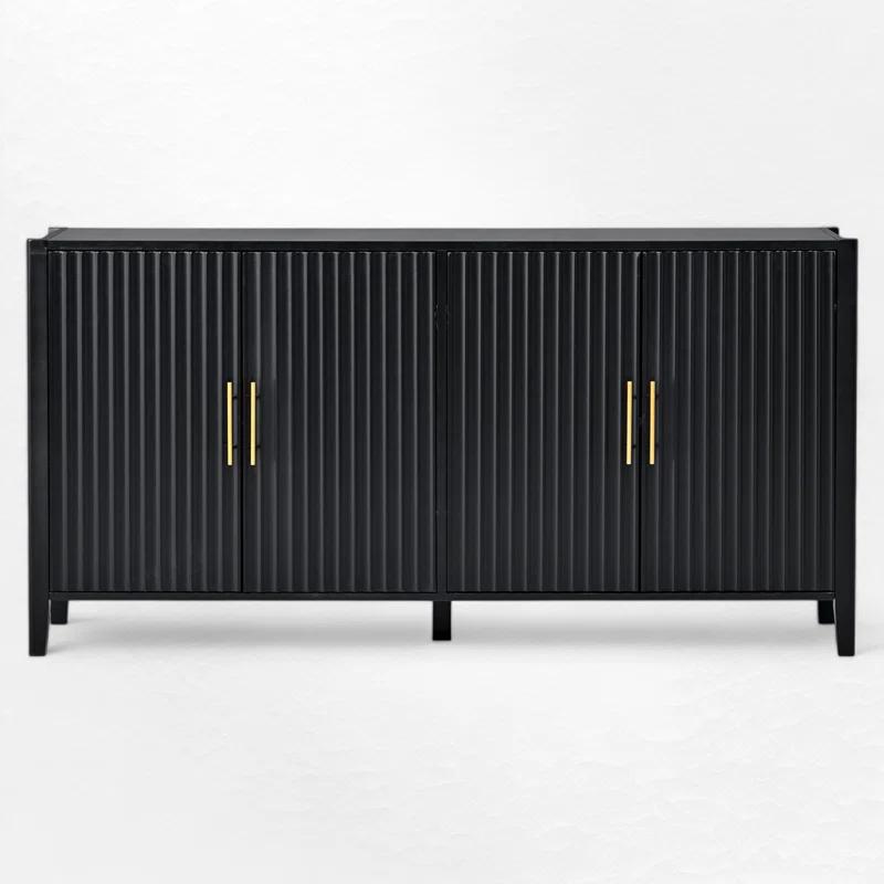 Condola Modern 63.1" Sideboard, Storage Credenza, Buffet Cabinet, Dining Cabinet with Metal Handles