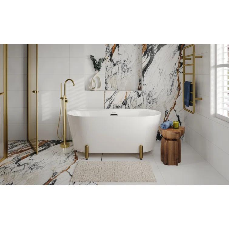 Swiss Madison Monaco 59" Freestanding Bathtub With Matte Black Stand SM-FB1002BG