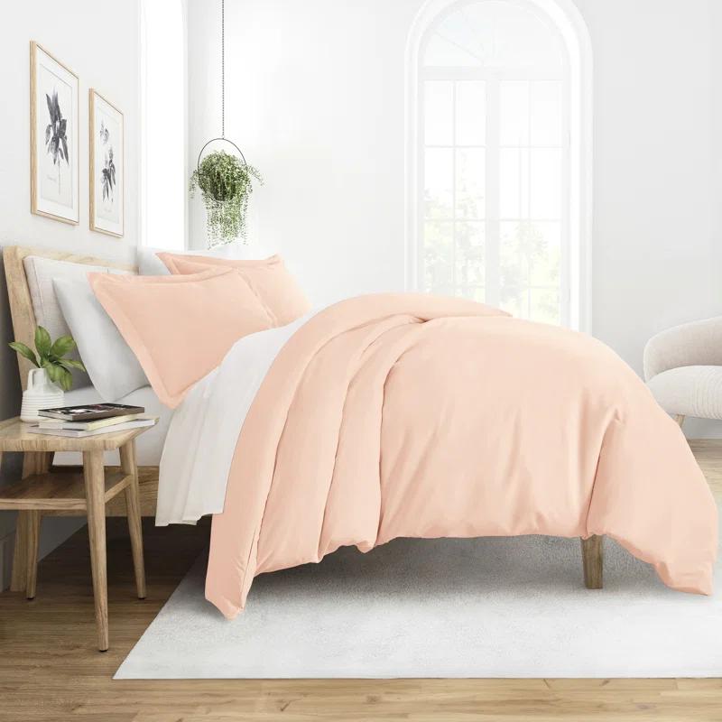 Duvet Cover Set Super Soft Microfiber Bedding in Solid Colors