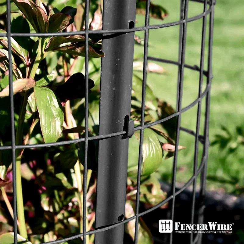 Fencer Wire Fencer Wire Vinyl Coated 16 Gauge Welded Fence Wire Roll, Mesh Size 2-Inch x 3-Inch