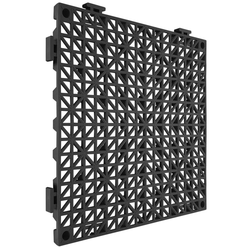 VEVOR VEVOR 12" X 12" Drainage Mats In Different Colors VEVOR 12'' W x 12'' L Garage Flooring Drain Tiles (Set of 55)