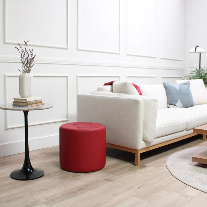 Factory Direct Partners Faux Leather Ottoman