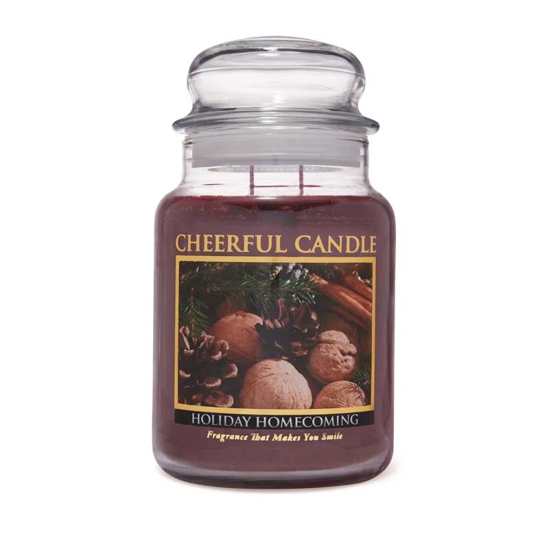 A Cheerful Candle LLC Holiday Homecoming Scented Jar Candle