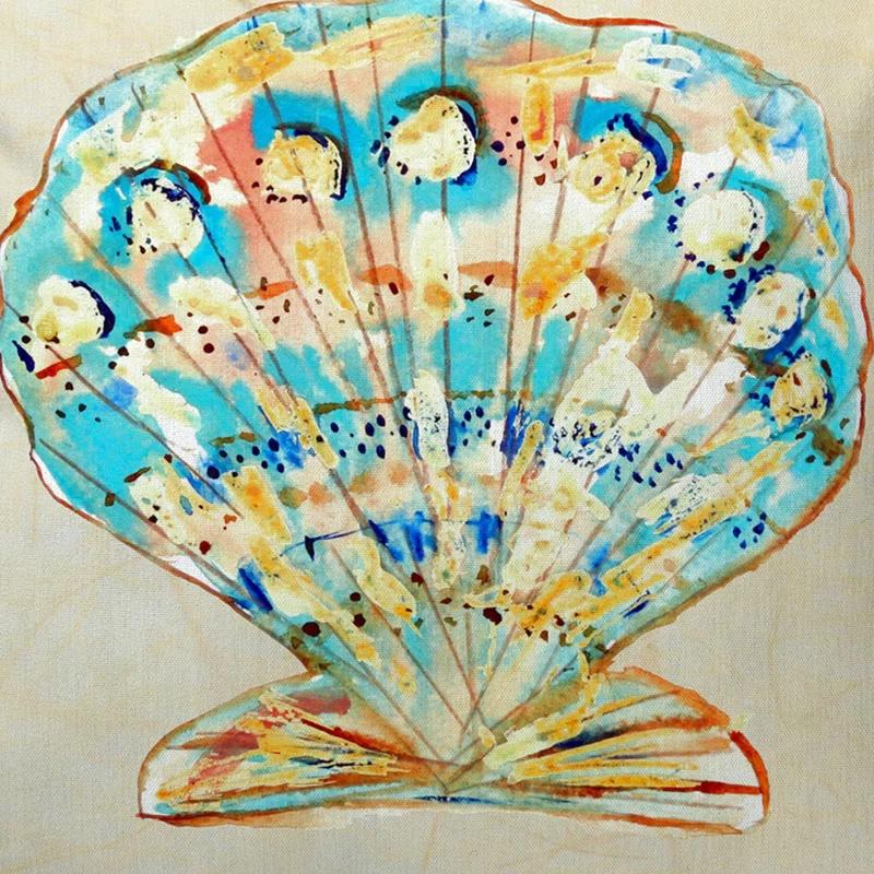 Betsy Drake Interiors Scallop Indoor/Outdoor Throw Pillow