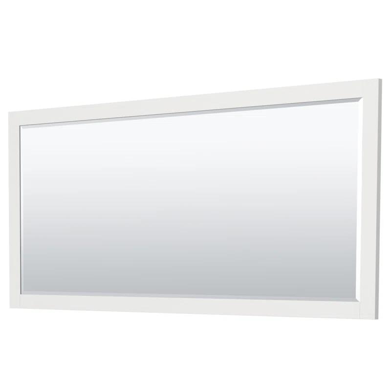 Wyndham Collection Miranda 72" Freestanding Double Bathroom Vanity with Cultured Marble Top with 70" Mirror