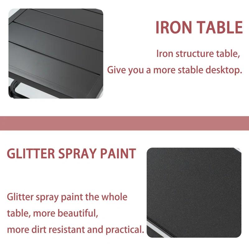 Mercury Row® Preciado 3 Piece Outdoor Patio Set With Cushions-Rocking Chair for Balcony, Lawn and Porch