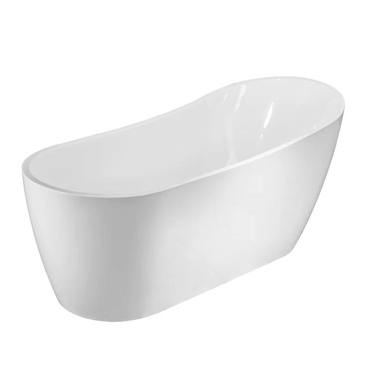 Vanity Art Amara Acrylic Freestanding Soaking Bathtub VA6904-S