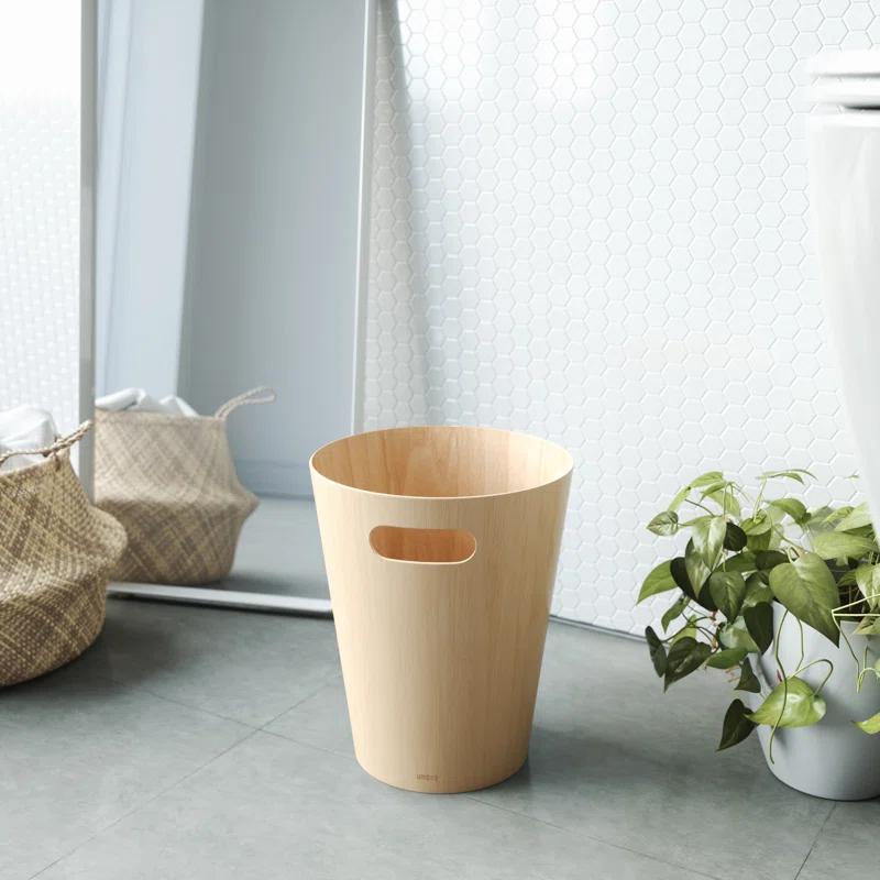 Umbra Woodrow Manufactured Wood Open Waste Basket - 2.25 Gallons