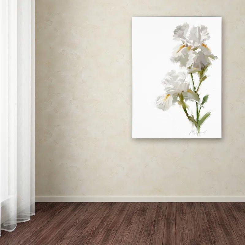 Trademark Fine Art The Macneil Studio " White Iris " by The Macneil Studio