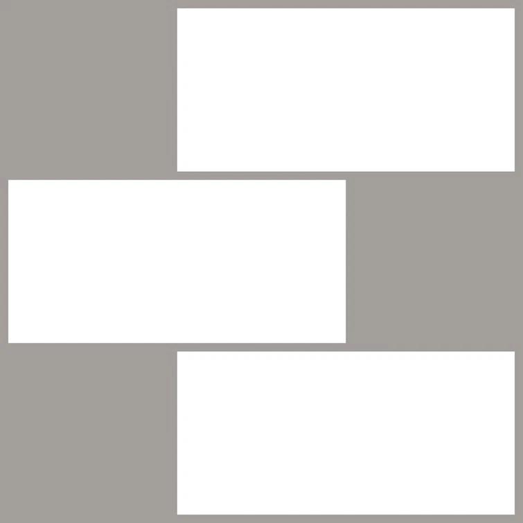 WallPops! 3'' W x 6.5'' L Resin Peel and Stick Subway Tile (Set of 4)