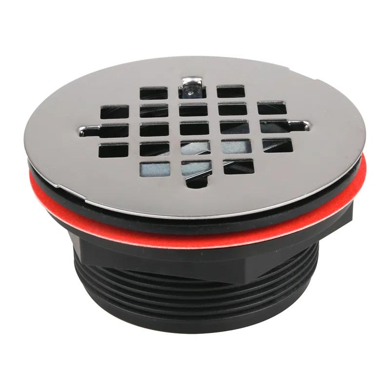 Streamline Bath NT-2151-36BL-RH Streamline NT-2151-36BL-RH 36 in. x 36 in. Corner Acrylic Shower Base in Glossy Black with Right Hand Drain, Drain Included