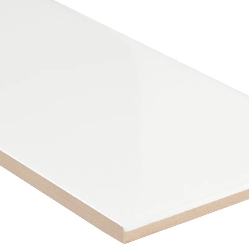 MSI 16" x 4" Glossy Ceramic Bullnose Tile Trim