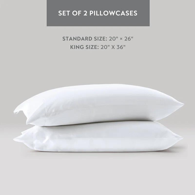 Madison Park Essentials Satin Luxury 2PC Pillowcases (Set of 2)