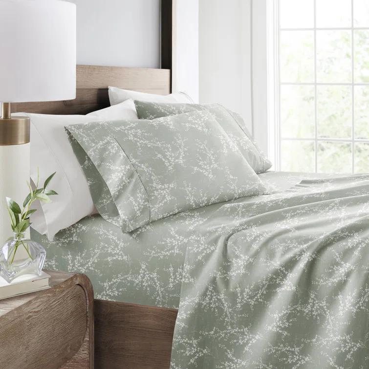 IEnjoy Home 4 Piece Delicate Details Pattern Sheet Set