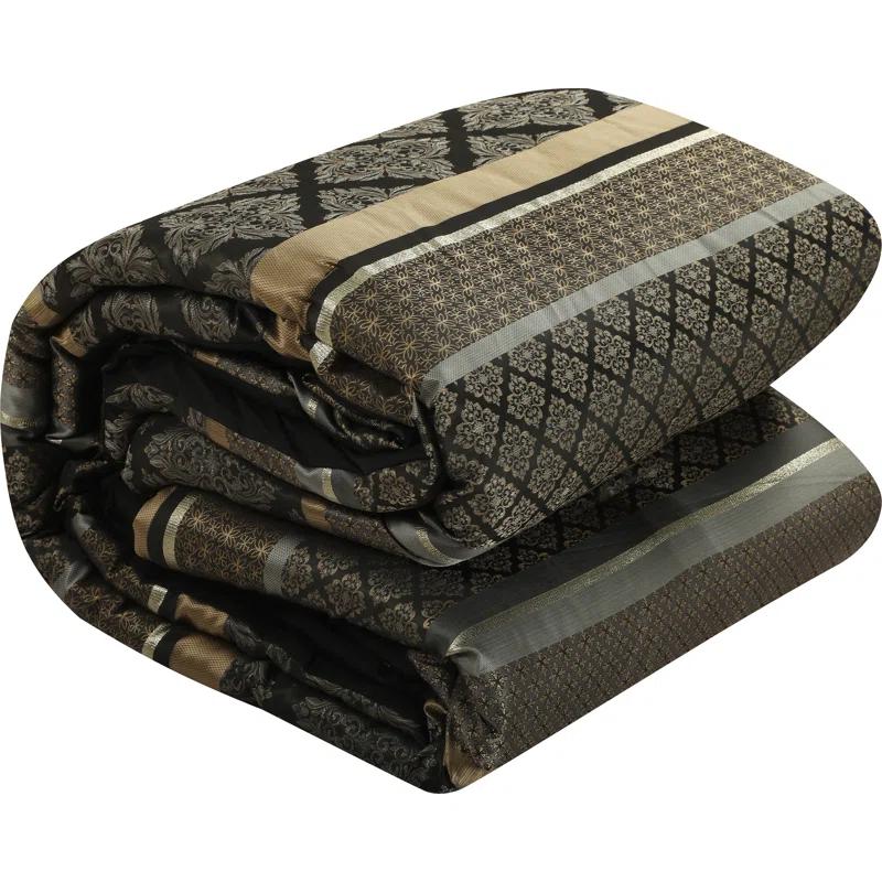 Nanshing America, Inc Tefia Karr Microfiber 7 Piece Comforter Set