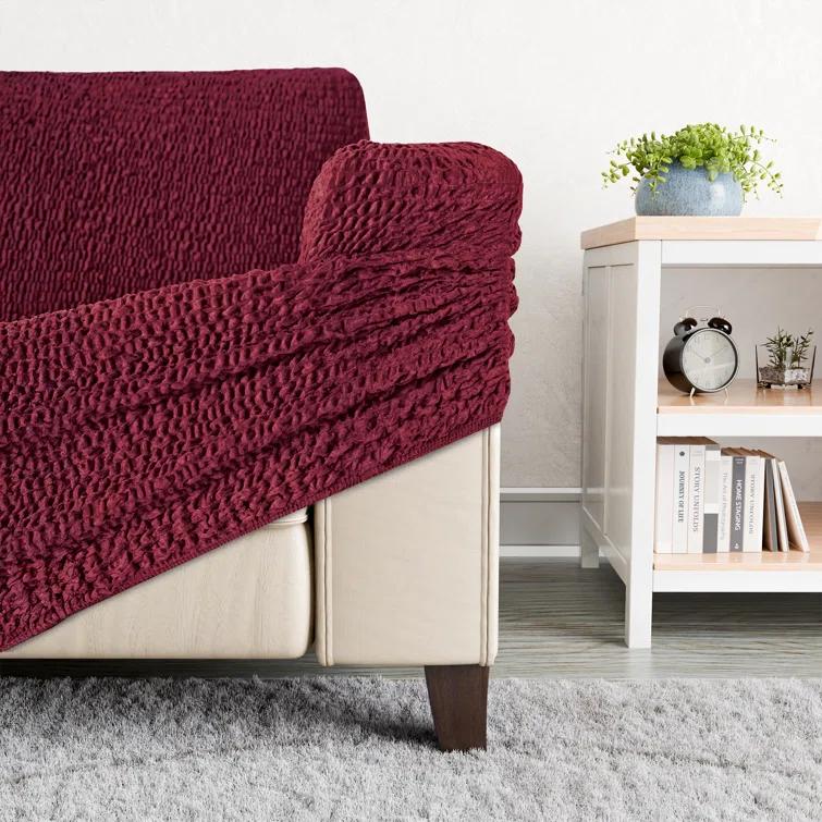PAULATO by GA.I.CO. Stretchy Slipcover for Corner Sofa - Soft to Touch & Easy to Clean - Velvet Collection