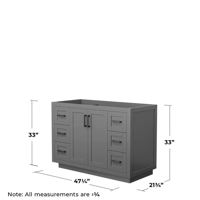 Wyndham Collection Miranda 47.25" Freestanding Single Bathroom Vanity Base Only
