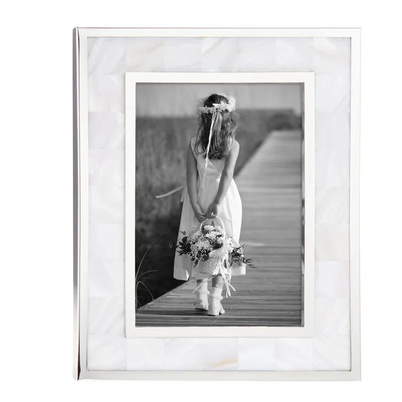 Reed & Barton Plated Giftware Mother of Pearl Single Picture Frame