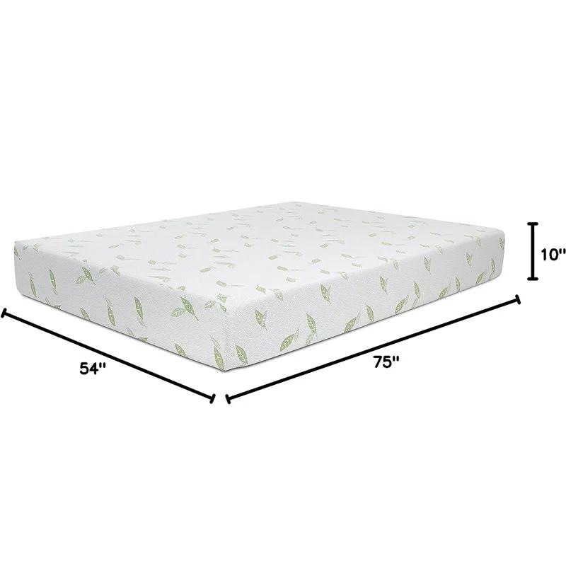 Nap Queen Anula, Green Tea Infused Medium Firm Memory Foam Mattress