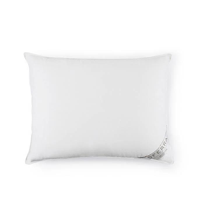 European White Goose Down Pillow with Cotton Ticking