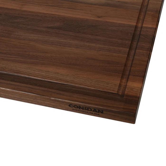 CONSDAN CONSDAN Wood Cutting Board, Black Walnut