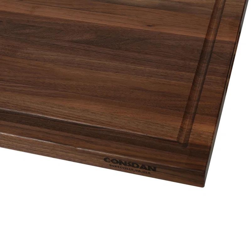 CONSDAN CONSDAN Wood Cutting Board, Black Walnut