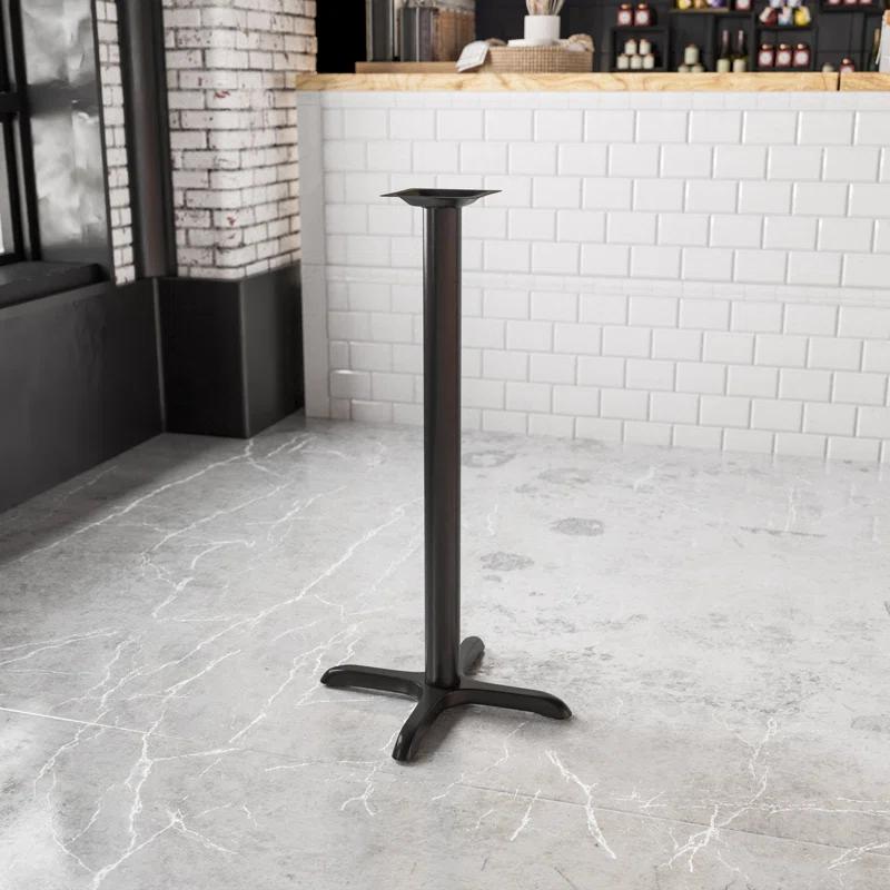 Flash Furniture Beverly Restaurant Table X-Base with 3" Dia. Bar Height Column