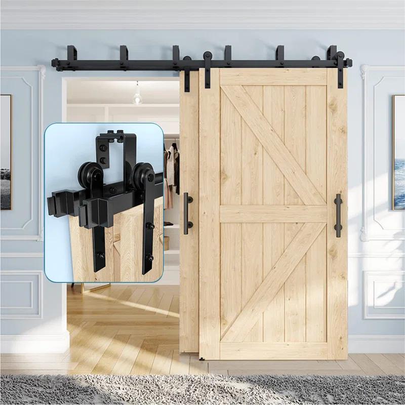 Double Bypass Barn Door Hardware Kit