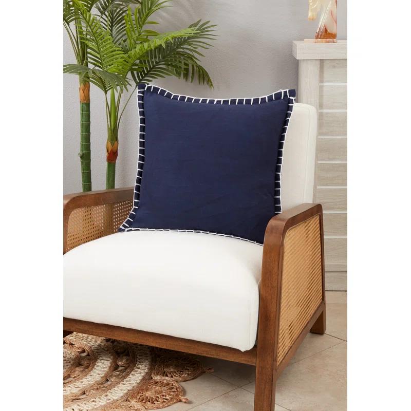 Saro Persephone Collection Cotton Throw Pillow