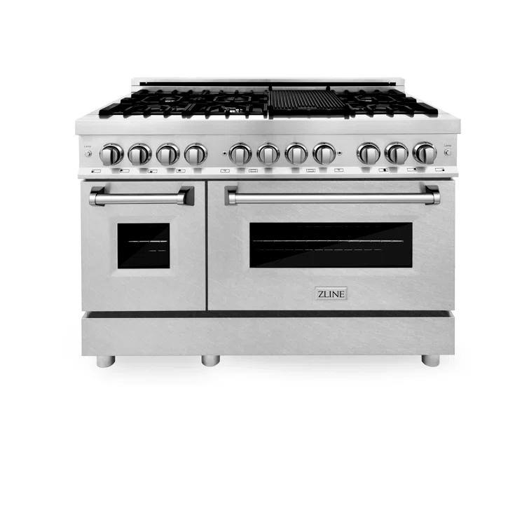 ZLINE 48 in. Legacy Dual Fuel Range w/ 7 Burner Cooktop & 2 Ovens w/ Doors