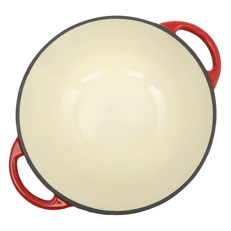 Gibson Home Gibson Home Addlestone 2.65 Quart Enamel Cast Iron Dutch Oven - Red