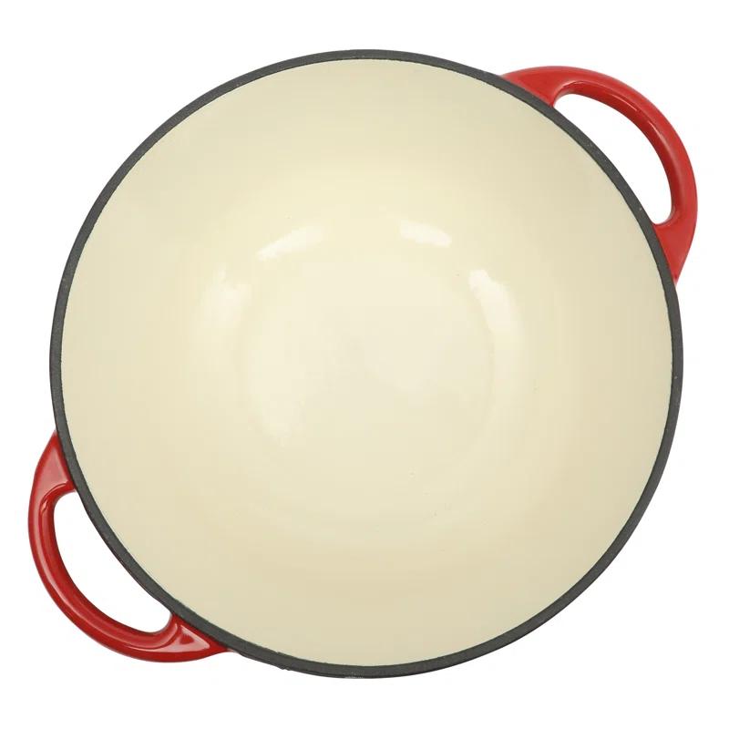 Gibson Home Gibson Home Addlestone 2.65 Quart Enamel Cast Iron Dutch Oven - Red